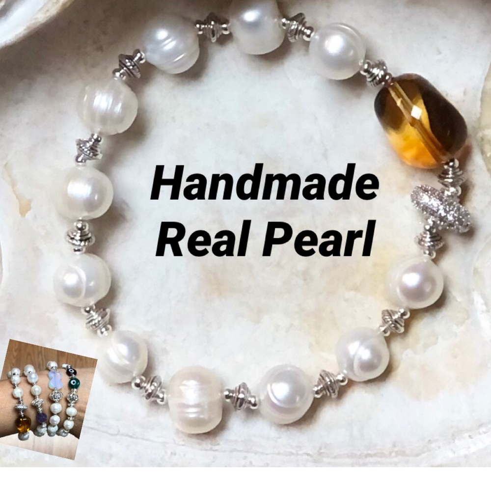 Real Pearl 925 Sterling Silver